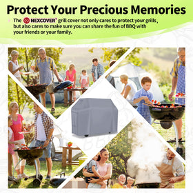 NEXCOVER 55-inch grill cover withstands rain, sun, and wind