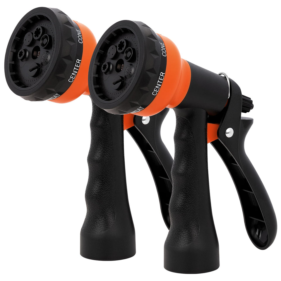 NEXCOVER hose nozzle 2-pack with lightweight ABS body for easy watering