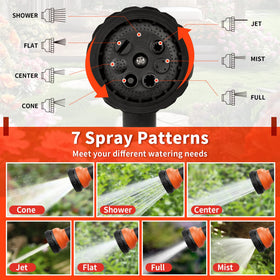 NEXCOVER hose nozzle shows leakproof rubber washer for water conservation