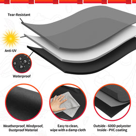 NEXCOVER round kettle cover in Oxford fabric provides reliable weather protection