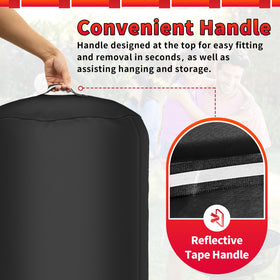 NEXCOVER top handle and reflective tape simplify fitting and visibility