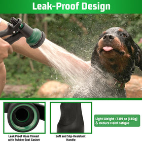 Trigger lock feature on NEXCOVER hose nozzle for continuous flow.