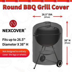 NEXCOVER Weber 22-inch compatible cover safeguards your charcoal grill outdoors