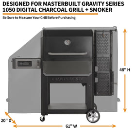 NEXCOVER Masterbuilt 1050 side view shields equipment from weather.
