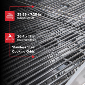 Nexgrill 60,000 BTU output for faster, flavorful grilling sessions