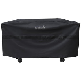 Nexgrill 64-Inch Griddle Cover resists sun and rain for outdoor protection.