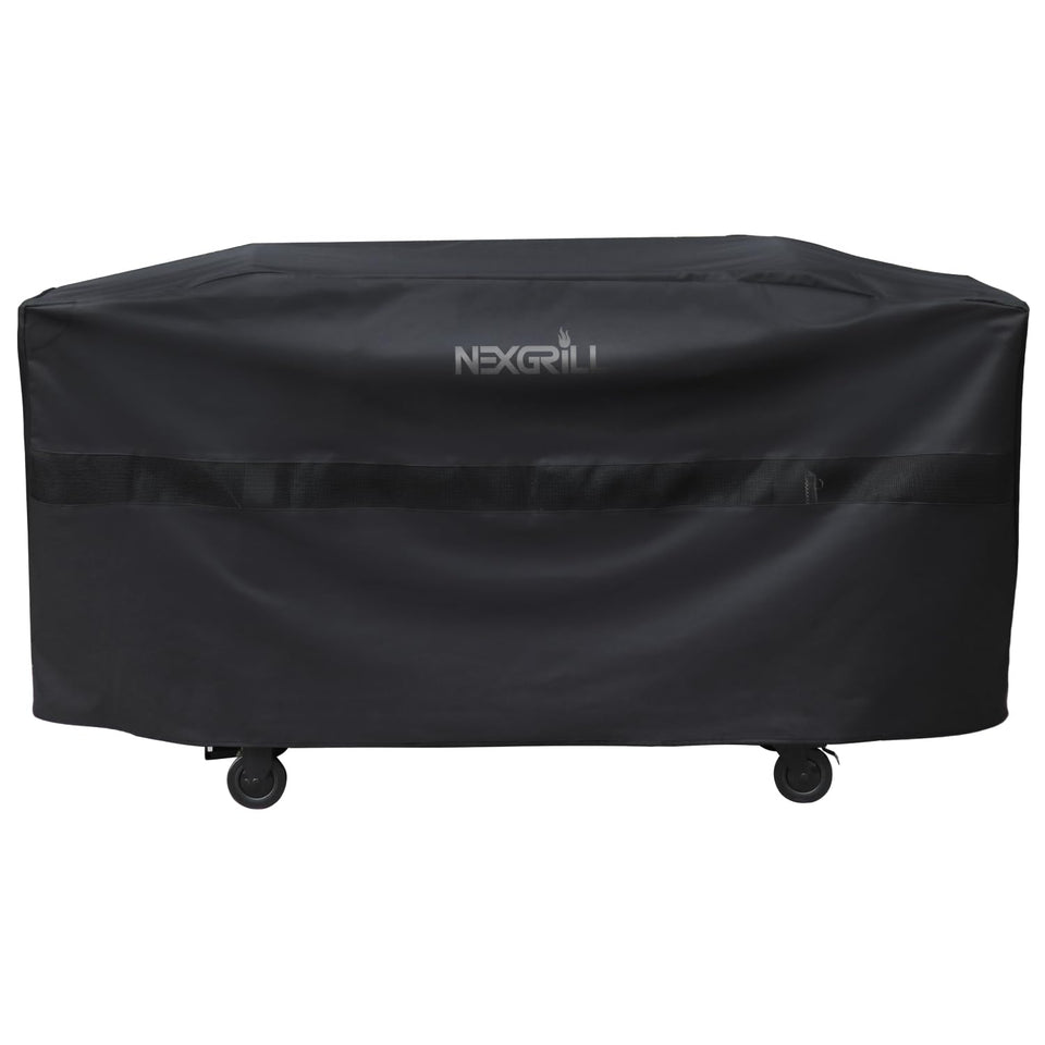 Nexgrill 64-Inch Griddle Cover resists sun and rain for outdoor protection.