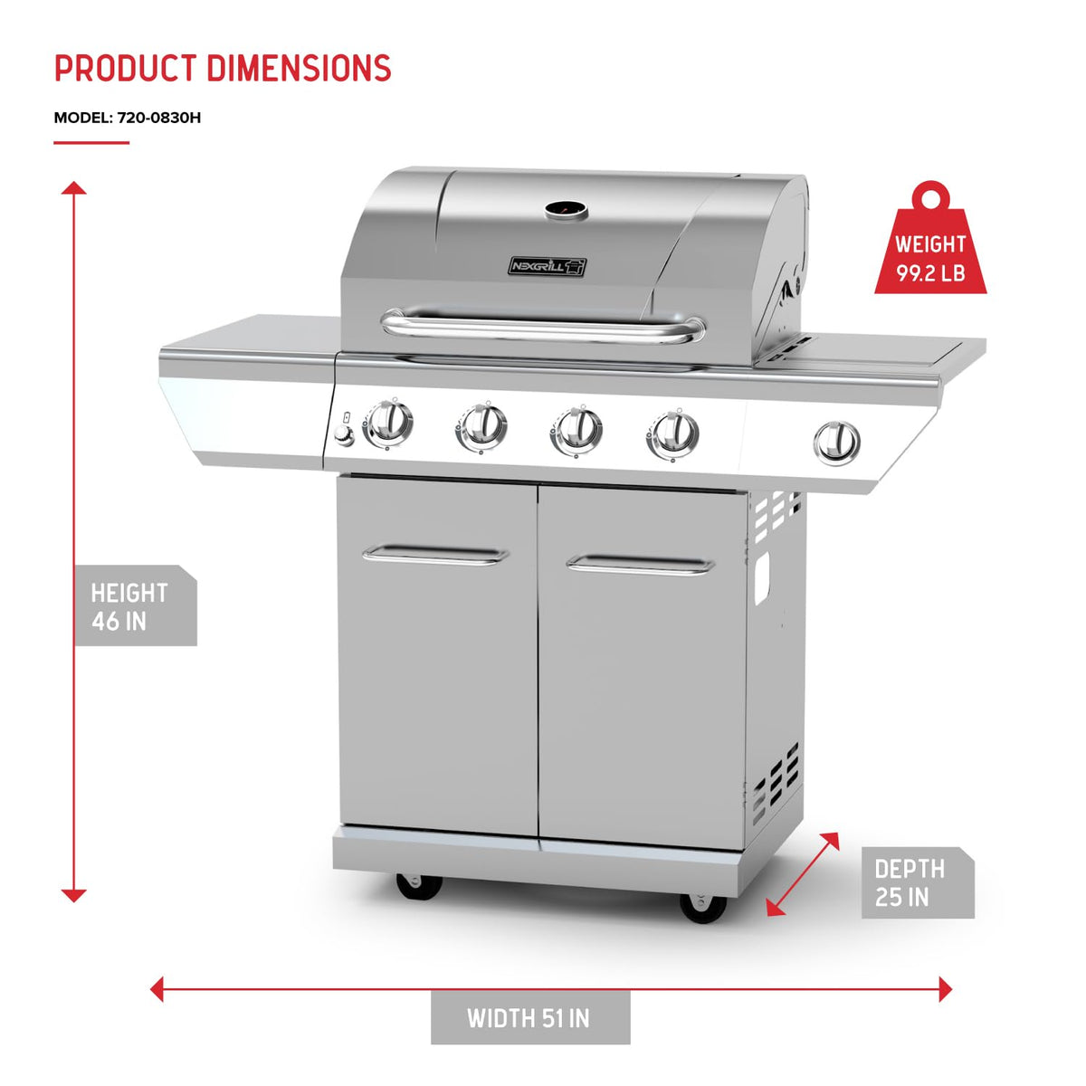 Nexgrill electronic ignition for fast, reliable starts