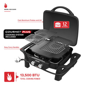Nexgrill Fortress close-up of cast aluminum lid for durable heat retention.