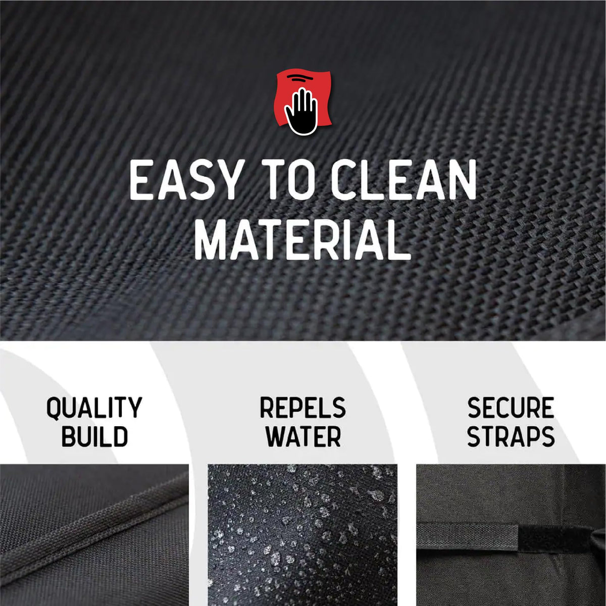 Adjustable straps ensure a snug fit on standard 3-4 burner grills