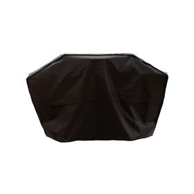 Nexgrill Premium 56-inch grill cover over the grill, guarding against rain and sun for longer life