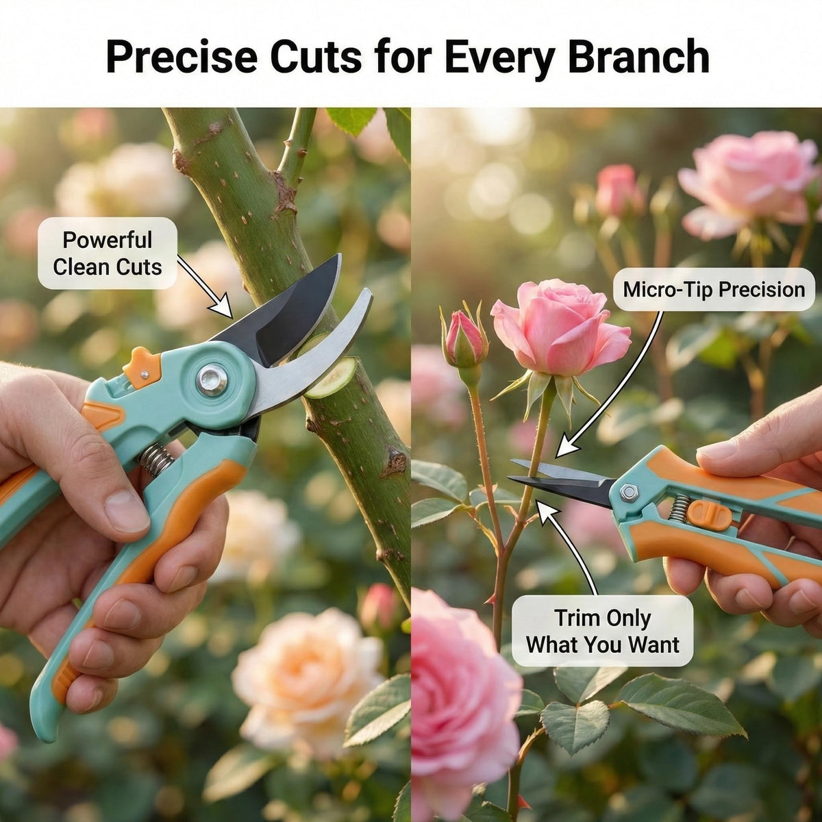 NEXON Garden Pruning Shears 2-in-1 set for versatile pruning tasks.