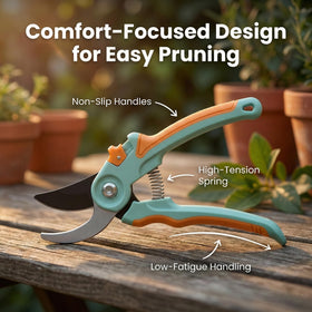 NEXON Safety lock keeps shears secure during trimming.