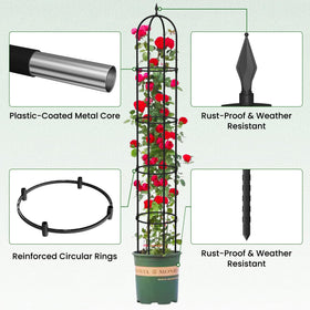 Nexum rustproof coating visible on the trellis for outdoor durability
