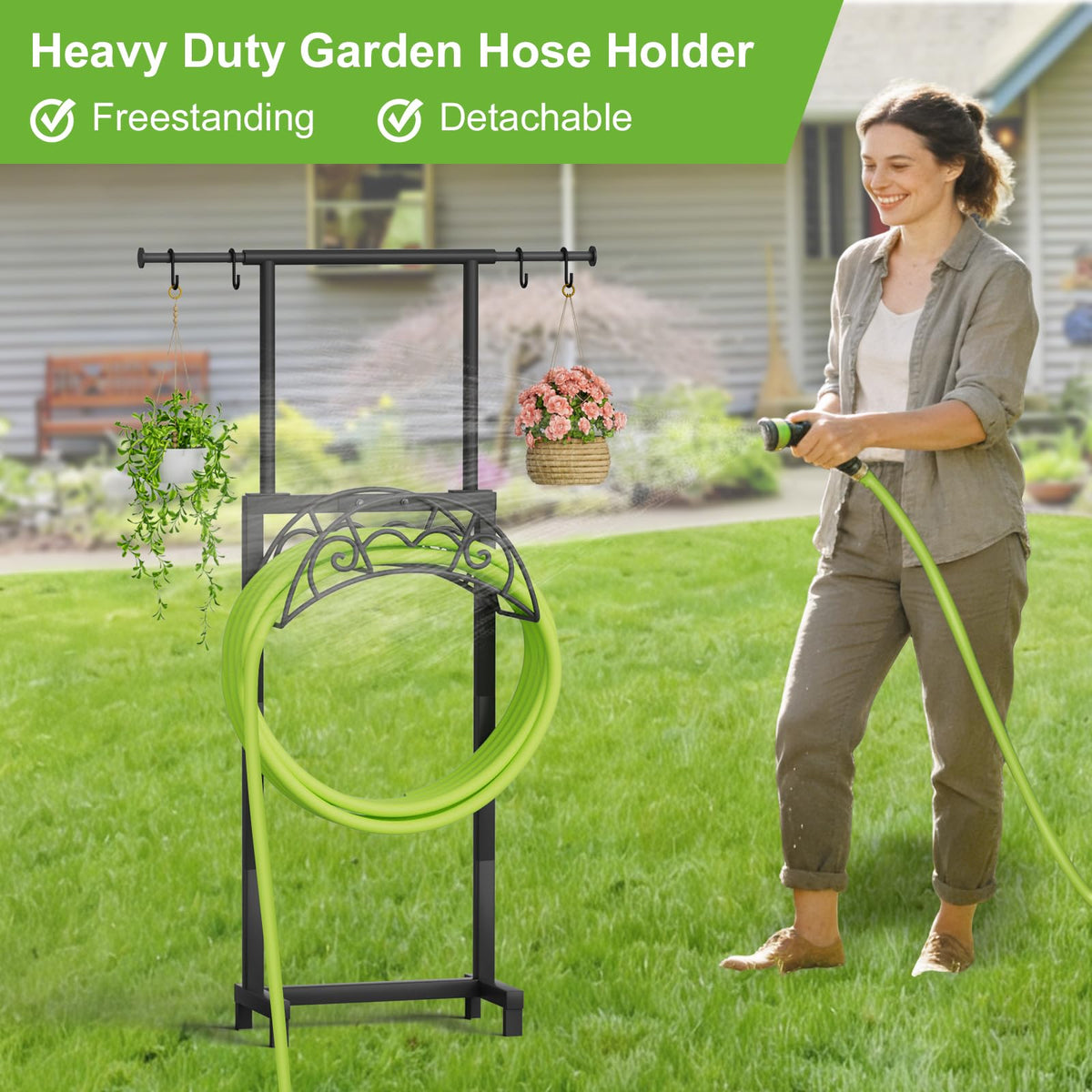 NEYCIL four-spike design ensures stable placement on uneven ground