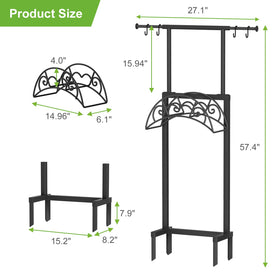 NEYCIL freestanding hose storage keeps hoses and tools accessible