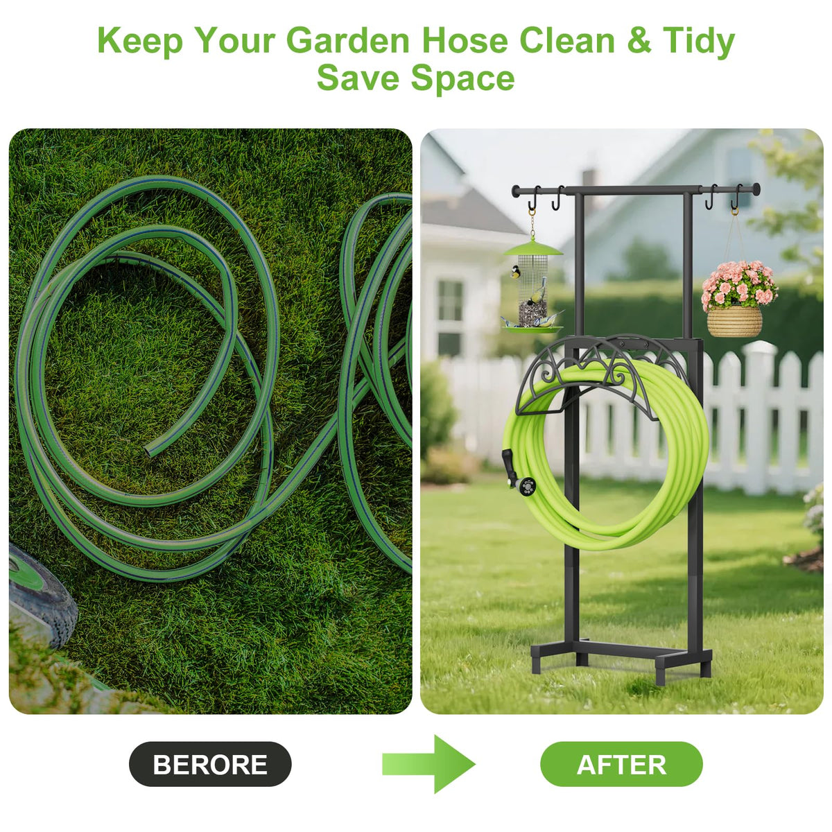 NEYCIL rugged metal stand resists rust for long-lasting outdoor use