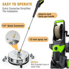 Nezion quick-connect nozzles in action for versatile cleaning options