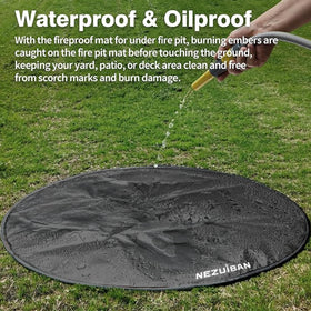 NEZUIBAN 36-inch mat withstands high heat up to 2000°F without warping.