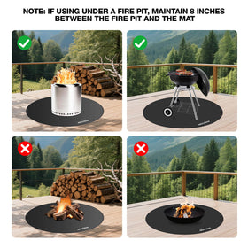 NEZUIBAN waterproof, oil-proof surface is easy to clean after outdoor use.