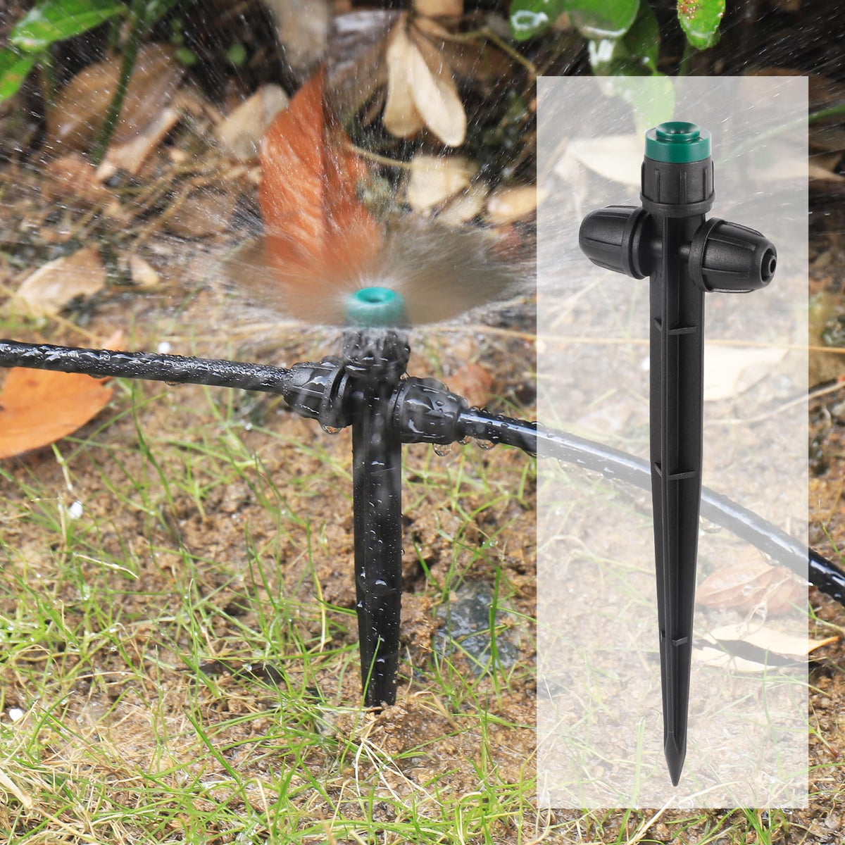NFAMRZCAR double-lock emitter design helps secure irrigation lines during warmer months