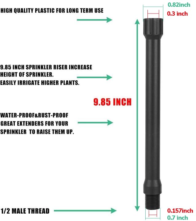 NFAMRZCAR halfinch male-to-female closeup shows durable, leak-free plastic.