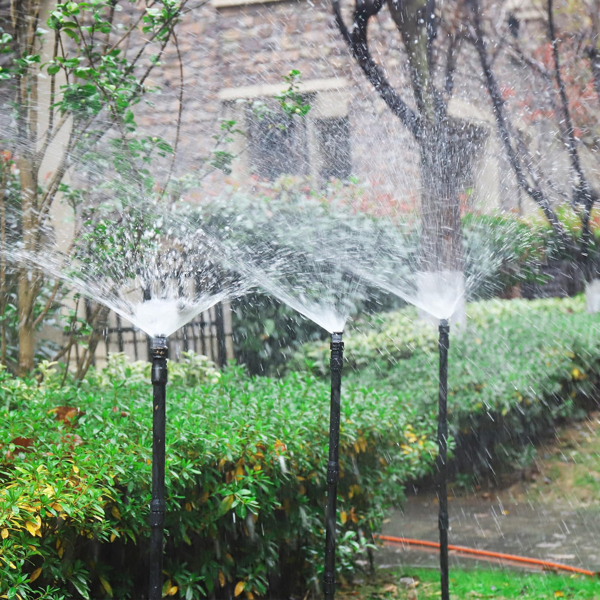 NFAMRZCAR outdoor irrigation setup enhances garden coverage.