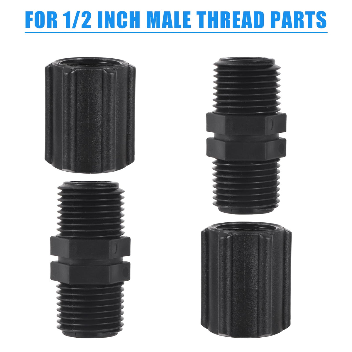 NFAMRZCAR plastic coupling for tubing with durable, weather-resistant design.