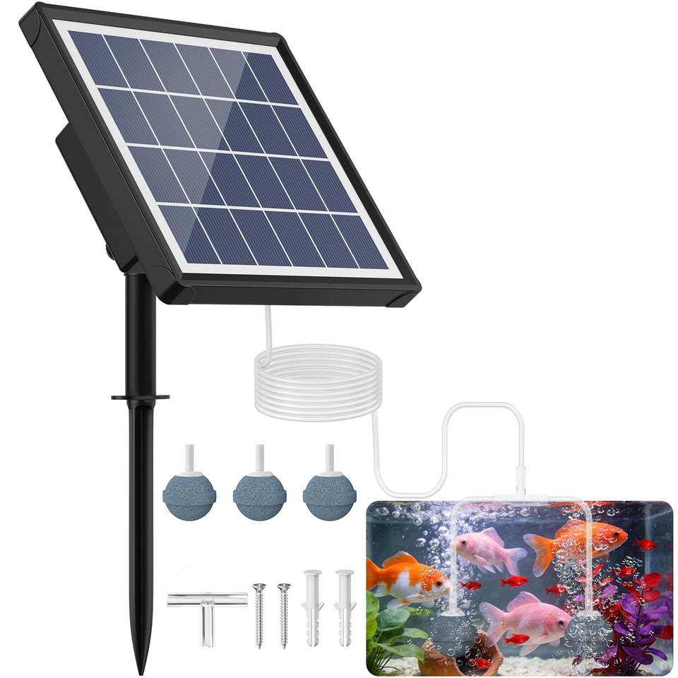 NFESOLAR 3W pond aerator front view for continuous oxygenation.