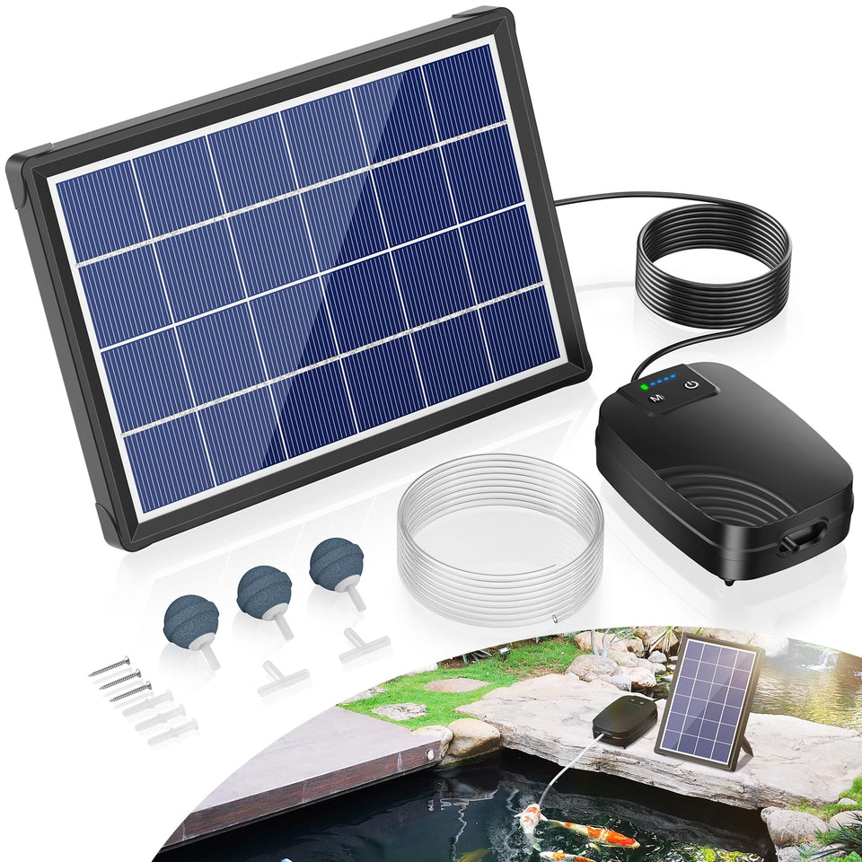 NFESOLAR 4W pond aerator with solar panel for continuous aeration in small ponds