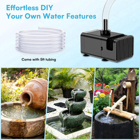 NFESOLAR pond and bird bath fountain suitable for small outdoor features.