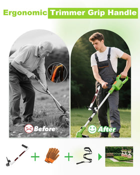 NFie Upgraded Weed Eater Handle adjustable angle for reduced strain