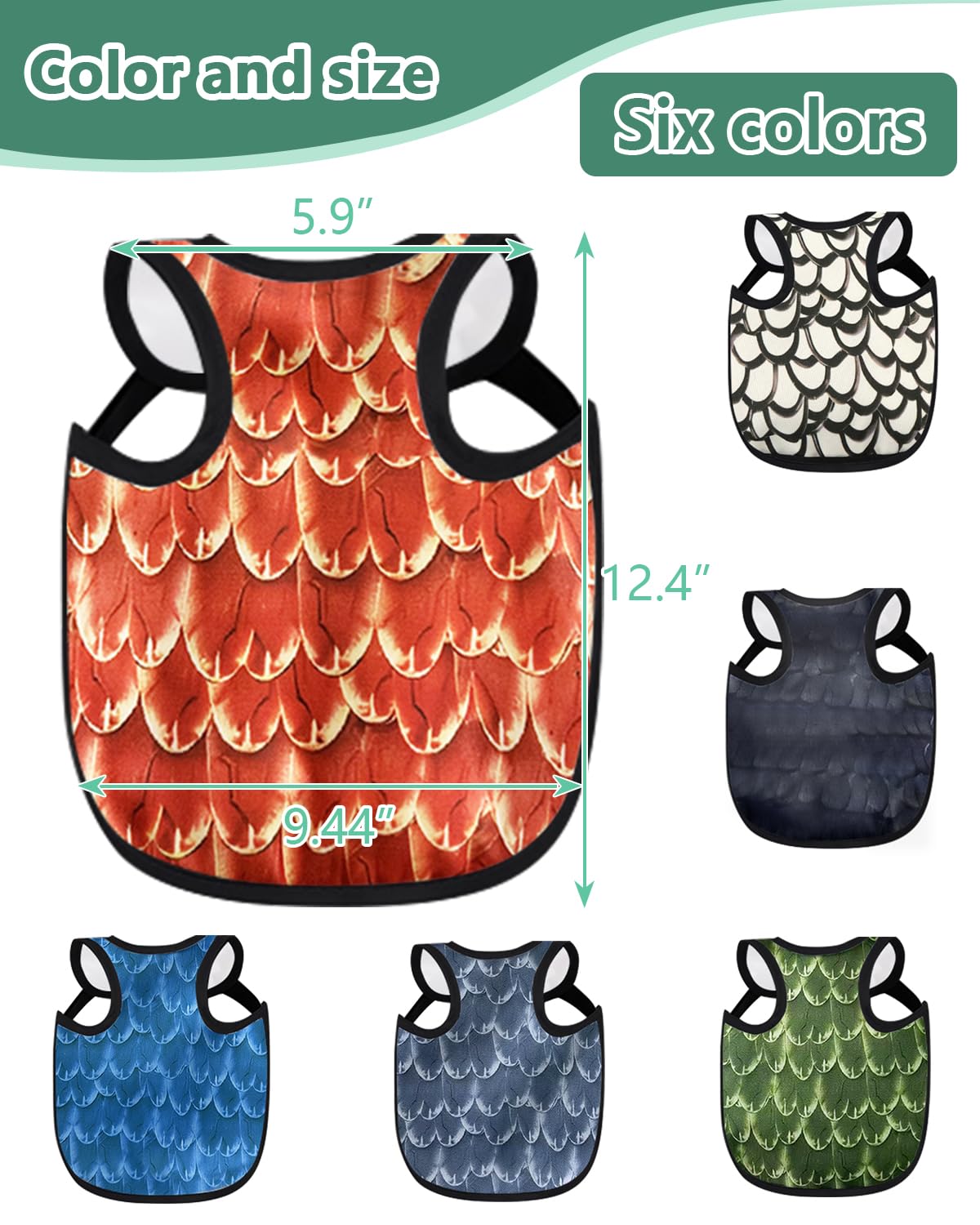 NHWNHW chicken saddles six colors pack helps blend with the flock for visual harmony.