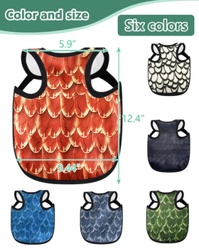 NHWNHW chicken saddles six colors pack helps blend with the flock for visual harmony.