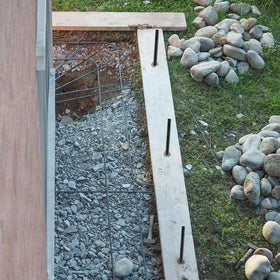NHZ durable steel ground anchors with smooth surface for long life.