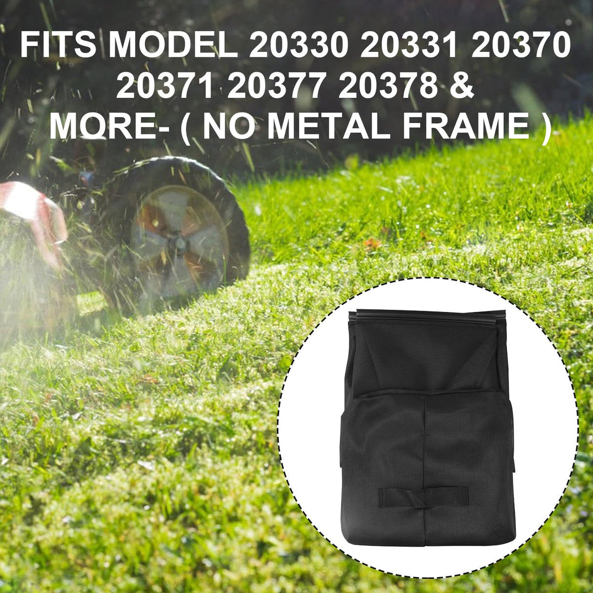 Niahm 115-4664 captures grass blown from beneath the deck for tidy mowing.