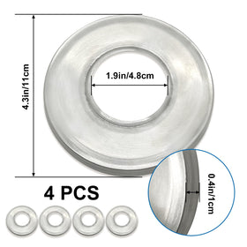 Niahm 304 stainless steel escutcheon close-up showing durable, rust-resistant finish