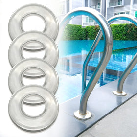 Niahm Pool Ladder Escutcheon 4-pack ready for replacement on two rails