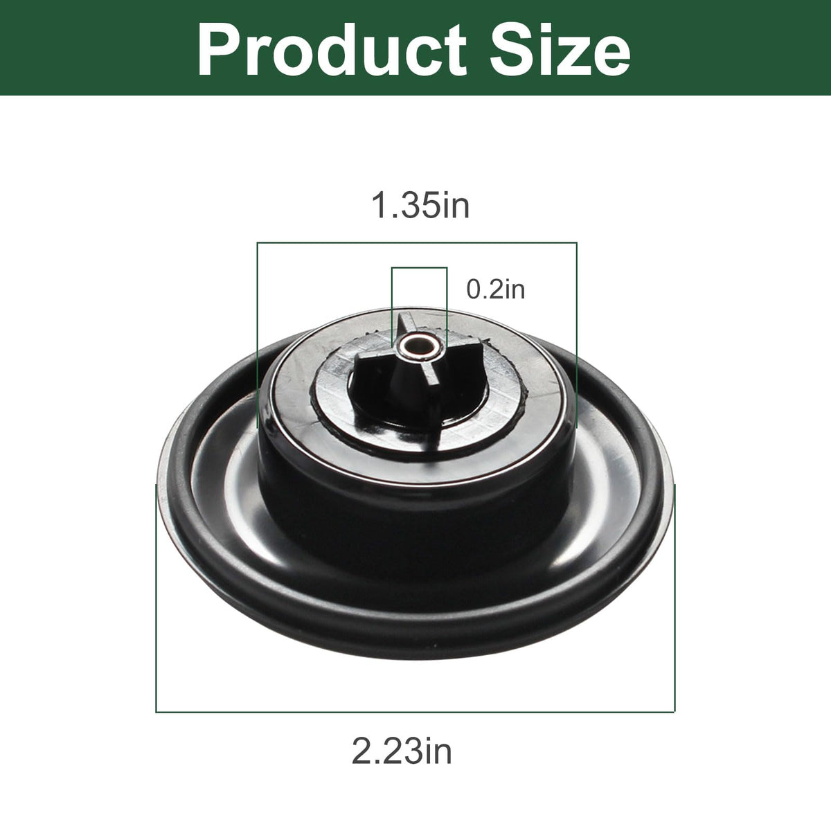 Niahm valve diaphragm side view highlights durable, wear-resistant construction for Irritrol systems