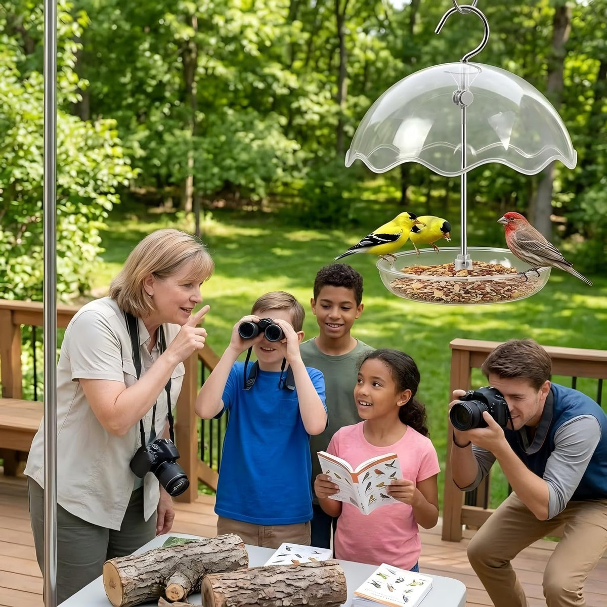 NICAI Kitchen outdoor bird feeder ideal for garden, porch, or balcony