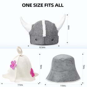 Nicalas sauna hat flowers white, weave detail highlighting soft wool texture.