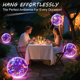 Niceput glow globe creates festive scenes from pool to lawn with ease.