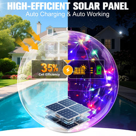 Niceput colorful globe with long-lasting solar power for energy-efficient lighting.