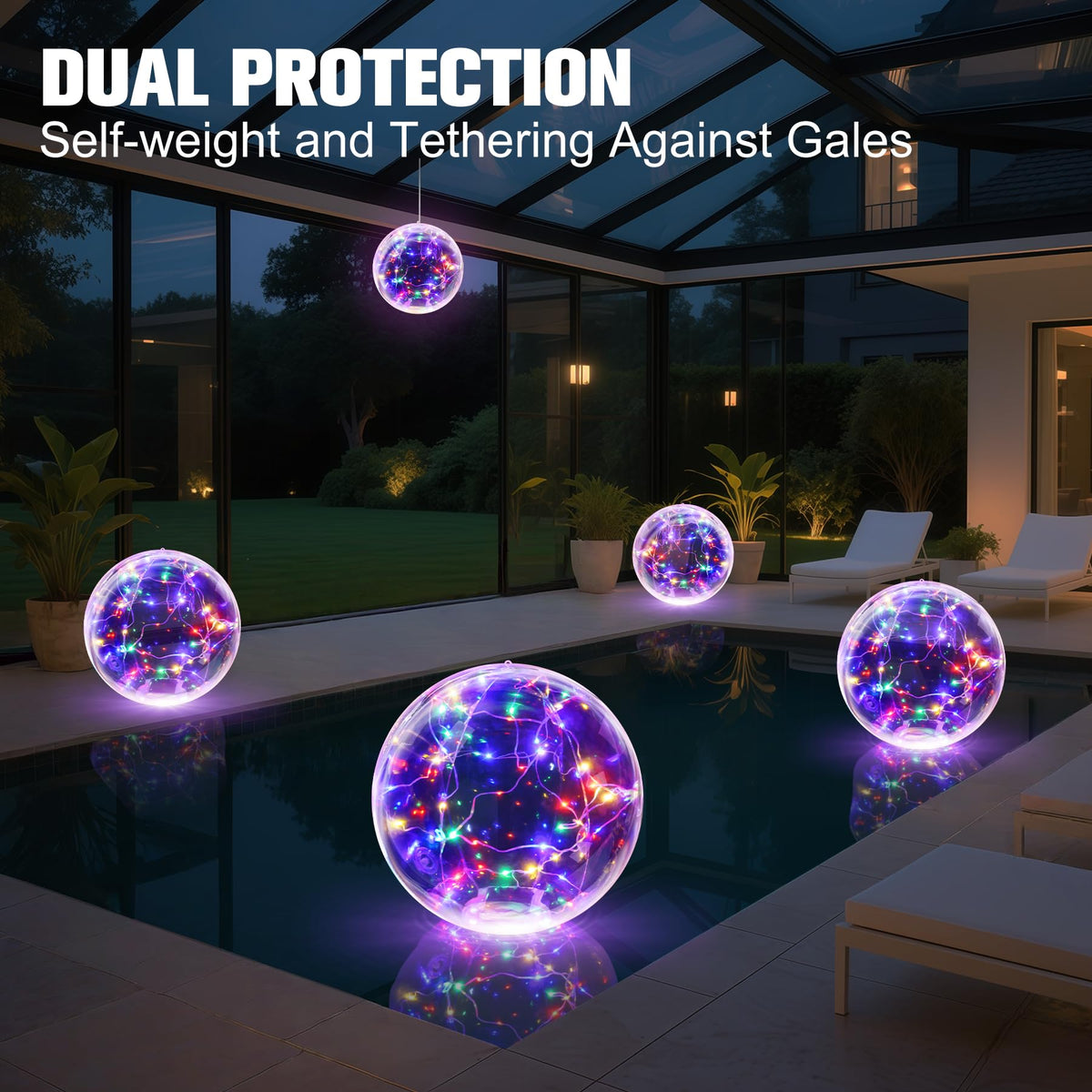 Niceput inflatable light adds ambient glow and versatile outdoor decor.