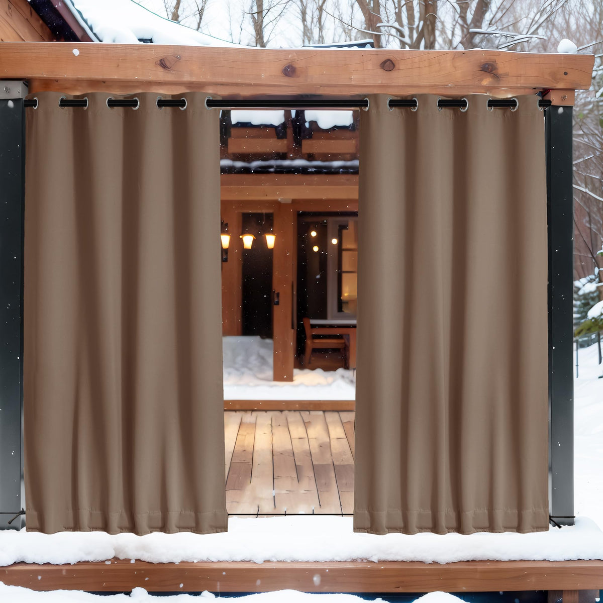 NICETOWN machine washable outdoor curtains simplify care