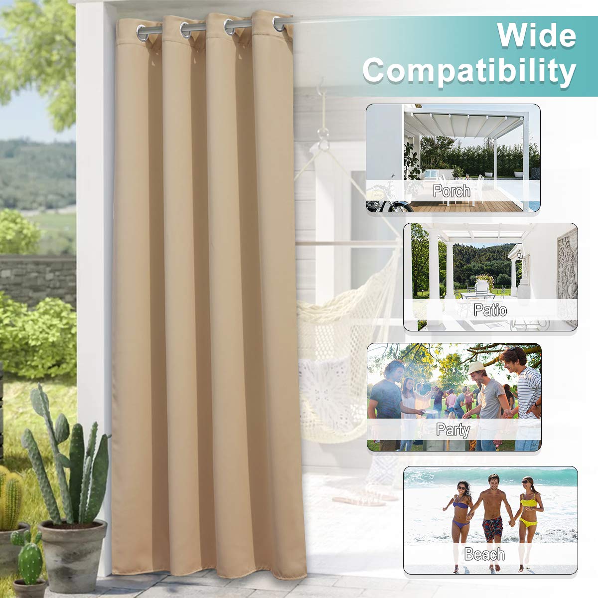 NICETOWN fabric is machine washable for easy care and long-lasting wear.