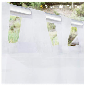 NICETOWN privacy-soft-voile curtains provide light privacy and natural illumination.