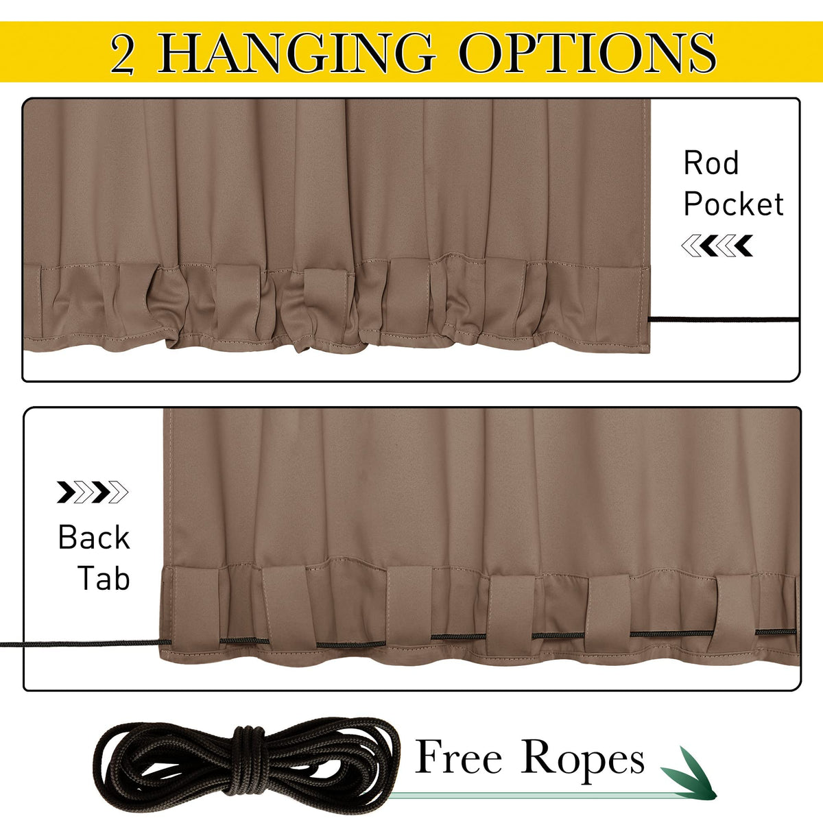 NICETOWN weighted blackout curtain bottom hem demonstrates wind resistance