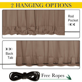 NICETOWN weighted blackout curtain bottom hem demonstrates wind resistance