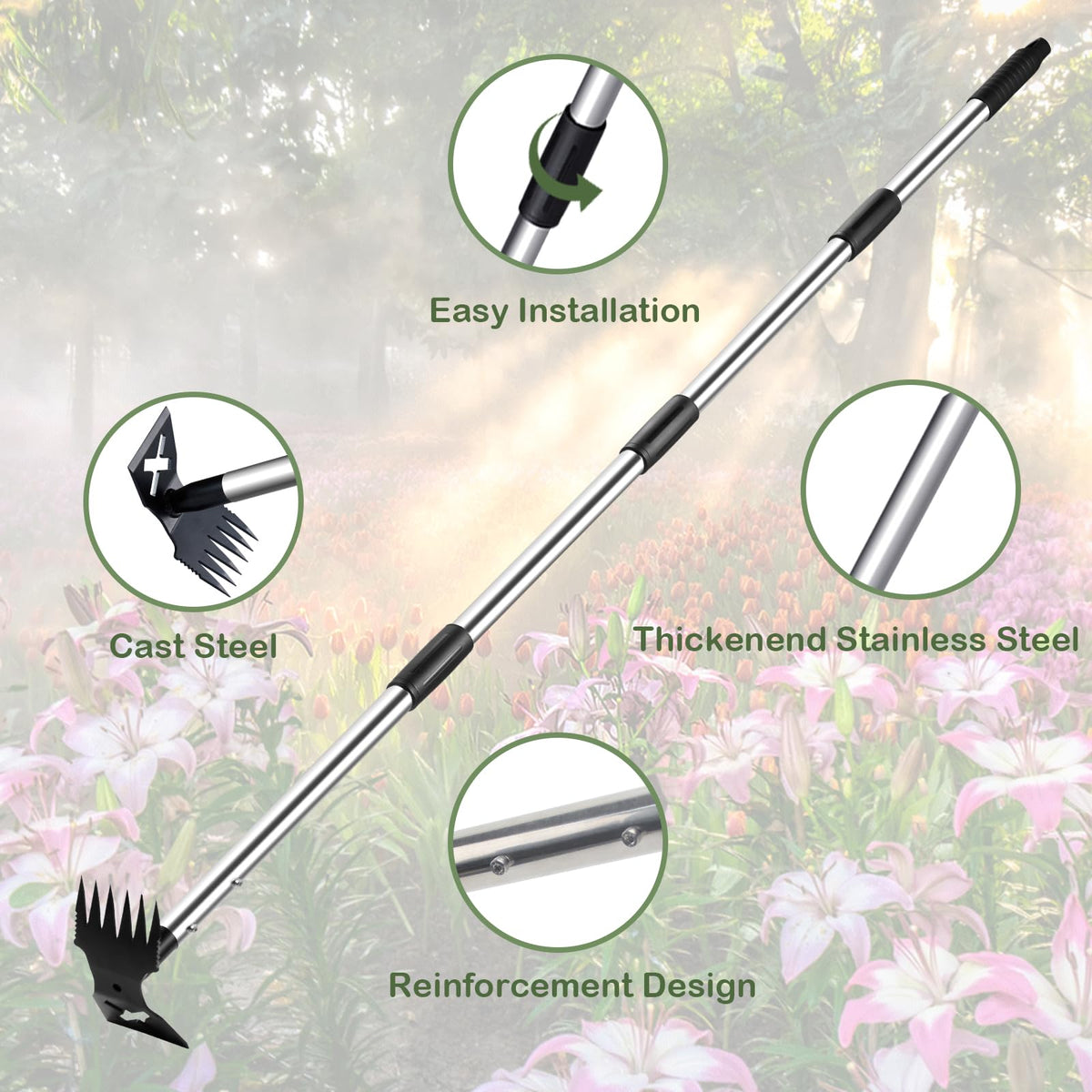 NICOFPHY cast steel head demonstrating durability and rust resistance